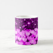 Mug Purple Hearts Faux Parties scintillant (Centre)