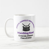 Mug Purple High School Marching Band Personnalisable (Gauche)