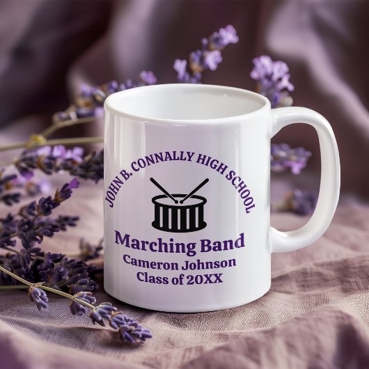 Mug Purple High School Marching Band Personnalisable