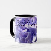 Mug Purple Hydrangea meilleure mère jamais maman (Devant gauche)