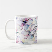 Mug Purple Island Flowers Birthday (Gauche)