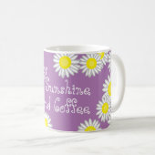 Mug Purple Jaune et Blanc marmite de marmite dire (Devant droit)