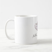 Mug Purple Lavender Pink Floral Heart Balloons (Gauche)
