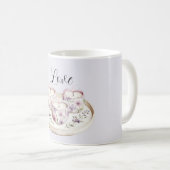 Mug Purple Lavender Pink Floral Heart Candles Love (Devant droit)