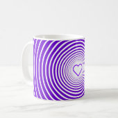 Mug Purple Love - Ajoutez vos couleurs préférées (Devant gauche)