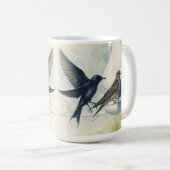 Mug Purple Martin Landlord Nature Swallow Bird Gourds (Devant droit)