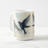 Mug Purple Martin Landlord Nature Swallow Bird Gourds (Devant gauche)