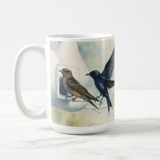 Mug Purple Martin Landlord Nature Swallow Bird Gourds (Gauche)