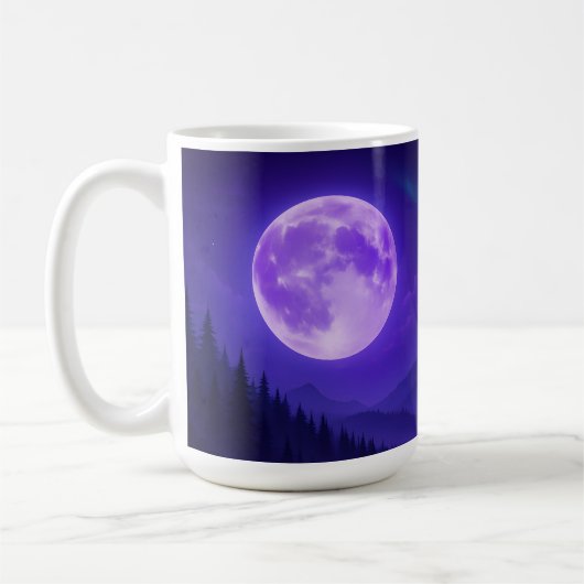 Mug Purple Moon Serenity Mousepad – Midnight Mountain (Gauche)
