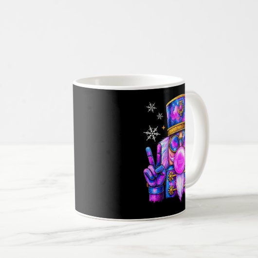 Mug Purple Nutcracker Blowing Bubble Gum Cute Christma (Devant droit)