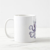 Mug Purple Octopus White Bow (Gauche)