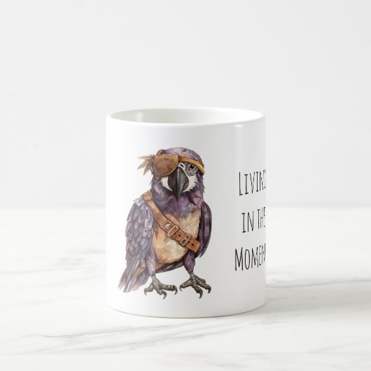 Mug Purple Parrot Eye Patch (Centre)