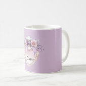 Mug Purple Perfume Bottle Bow Pink Flowers (Devant droit)