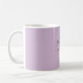Mug Purple Perfume Bottle Bow Pink Flowers (Gauche)
