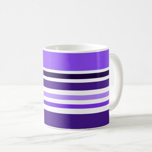 Mug Purple rayé (Devant droit)