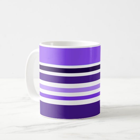Mug Purple rayé (Devant gauche)