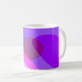 Mug Purple Retro Super Abstrait 409 (Devant droit)