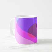 Mug Purple Retro Super Abstrait 409 (Devant gauche)