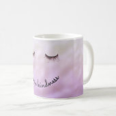 Mug Purple rose Ombre noir cils doux (Devant droit)