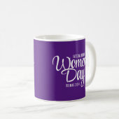 Mug Purple Script Journée internationale de la femme 8 (Devant droit)