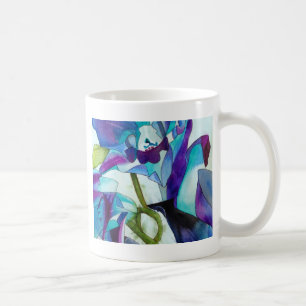 Mug Purple Singapour orchidée aquarelle