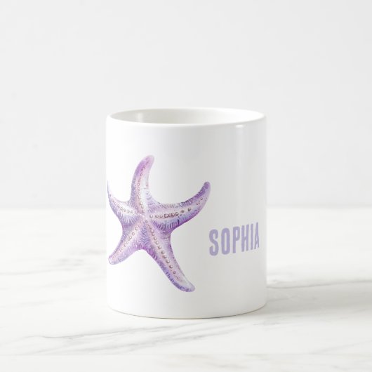 Mug Purple Starfish (Centre)