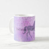 Mug Purple Stars Confetti Aquarelle Unicorne (Devant gauche)