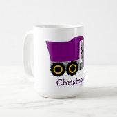 Mug Purple Truck Design Personalised (Devant gauche)