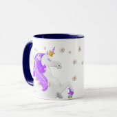 Mug Purple Unicorn Couronne et Scepter Magique (Devant gauche)