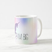 Mug Purple Unicorn Pink Rainbow (Devant droit)