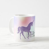 Mug Purple Unicorn Pink Rainbow (Devant gauche)