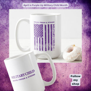 Mug Purple Up Fier Courageux Enfant et Adulte Fort