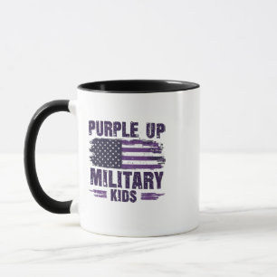 Mug Purple Up Militaire Enfants Mois de sensibilisatio