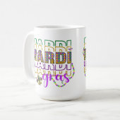 MUG PURPLE VERT OR PARTIES SCINTILLANT REGARDER MARDI  (Devant gauche)