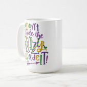 MUG PURPLE VERT OR PARTIES SCINTILLANT REGARDER MARDI  (Devant gauche)