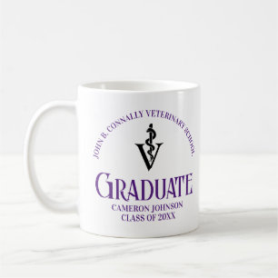 Mug Purple Vétérinaire Graduation sur mesure