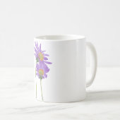 Mug Purple Watercolor Minimalist Botanical (Devant droit)