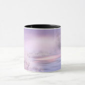 Mug Purple Winter Wonderland Snowfall and Ice Landcap (Centre)