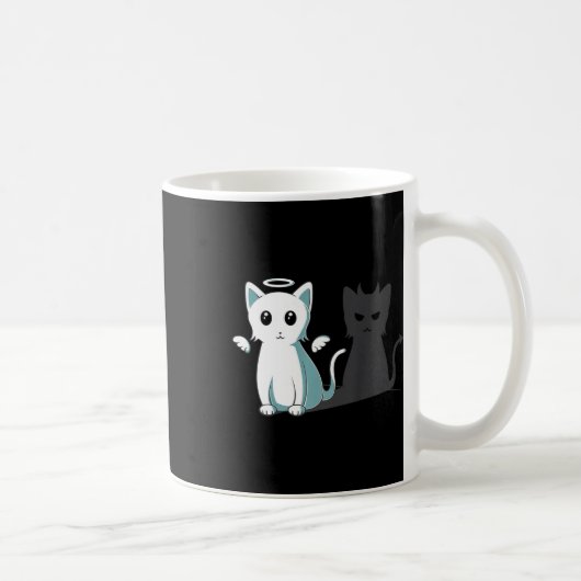 Mug Purr Evil Devil Chat Halloween Happy Chat Angel De (Droite)