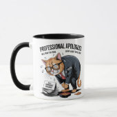 Mug Purr-fectly Sorry: Professional Apologizer Cat (Gauche)