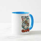Mug Purr On Gamer - Conception De Jeu De Chat Cute (Devant droit)