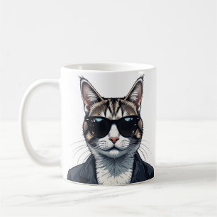 Mug Purr-parfaitement Cool : Chat avec des nuances