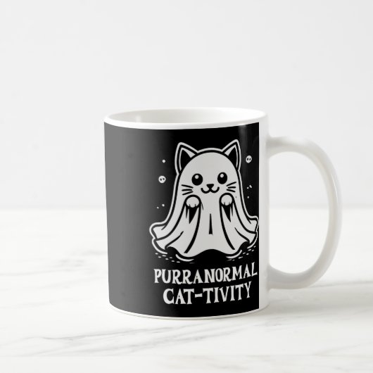 Mug Purranormal Cat-tivity Ghost Cat Art (Droite)