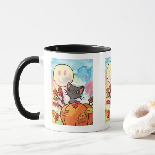 Mug Purrfect Automne - Kids Art pour CHOC (Avec donut)