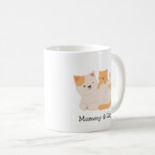 Mug Purrfect Love - Custom Mama Cat & Kitten (Devant droit)