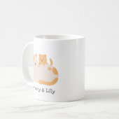 Mug Purrfect Love - Custom Mama Cat & Kitten (Devant gauche)