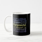 Mug Purseful Word Cloud Art Achiever Motivation Insrat (Gauche)