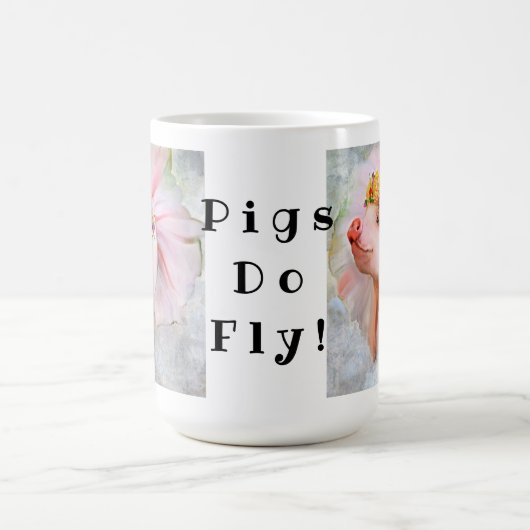 Mug Purty Pretty Piggy dans une robe, quand les cochon (Centre)