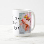 Mug Purty Pretty Piggy dans une robe, quand les cochon (Devant droit)