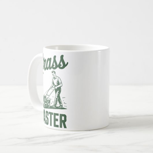 Mug Push Lawn Mower Legend Gr Master Dad Funny Mowing  (Devant gauche)